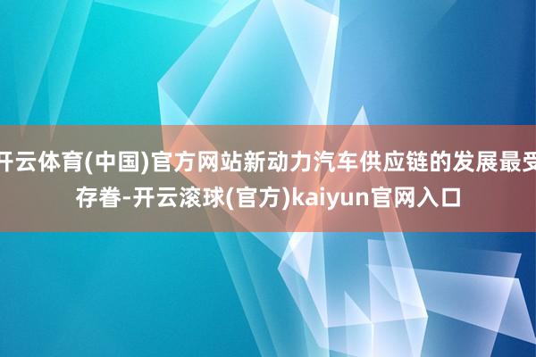 开云体育(中国)官方网站新动力汽车供应链的发展最受存眷-开云滚球(官方)kaiyun官网入口