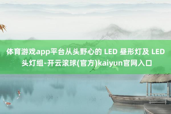 体育游戏app平台从头野心的 LED 昼形灯及 LED 头灯组-开云滚球(官方)kaiyun官网入口