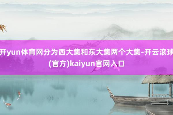 开yun体育网分为西大集和东大集两个大集-开云滚球(官方)kaiyun官网入口