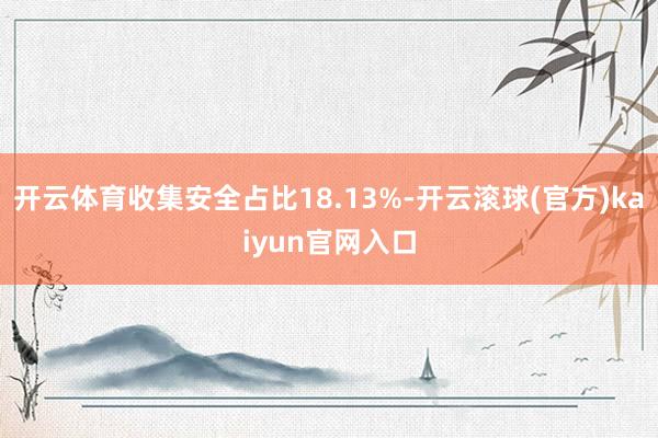 开云体育收集安全占比18.13%-开云滚球(官方)kaiyun官网入口