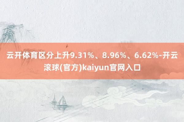 云开体育区分上升9.31%、8.96%、6.62%-开云滚球(官方)kaiyun官网入口